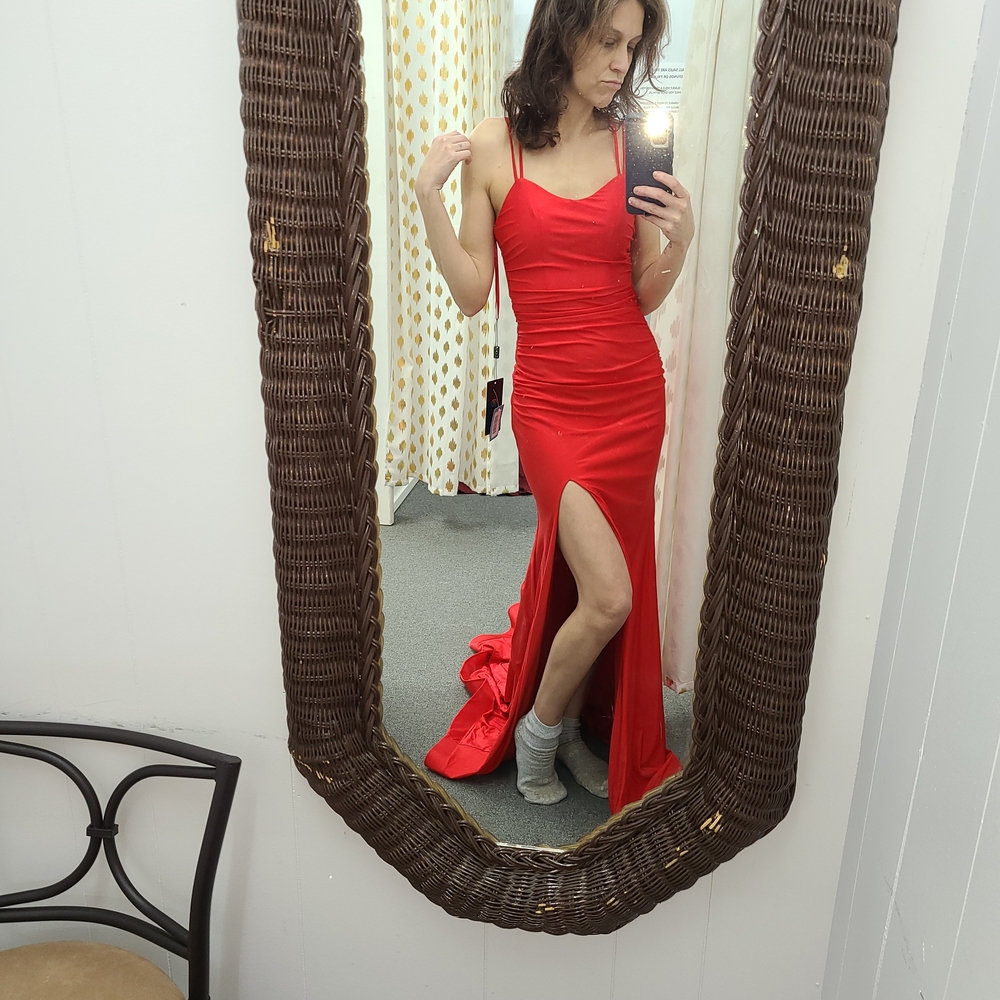Elegant Red Evening Gown